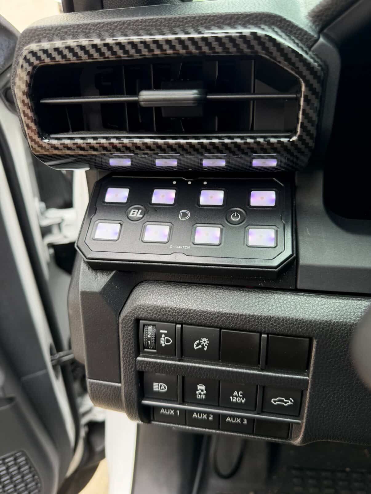 +2024 Tacoma/4Runner Switch panel mount (fit Diode Dynamics D-Switch)