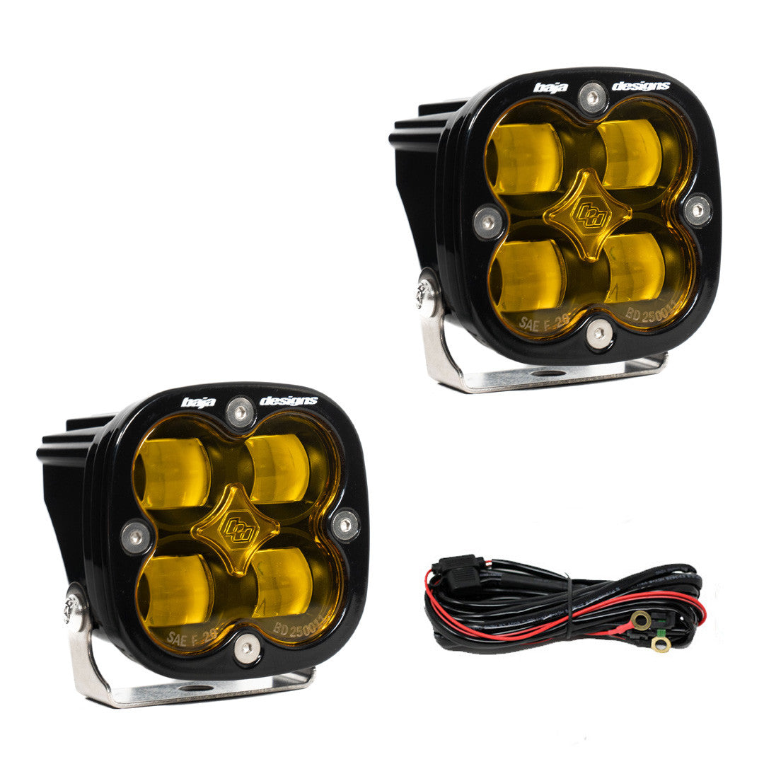 +2023 Colorado ZR2 Foglight conversion (Gloss Black) + Squadron SAE LED Auxiliary Light Pod Pair