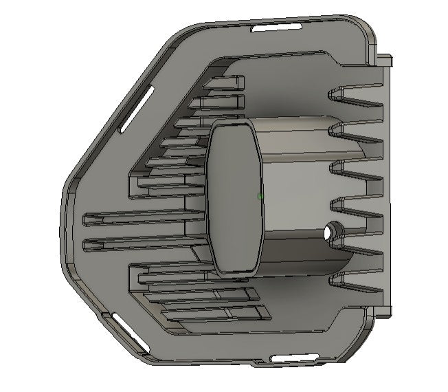 2019-2022 GMC Sierra 1500 Led vent cover (ASA Matte Black) Baja Designs Squadron Sport 2.0