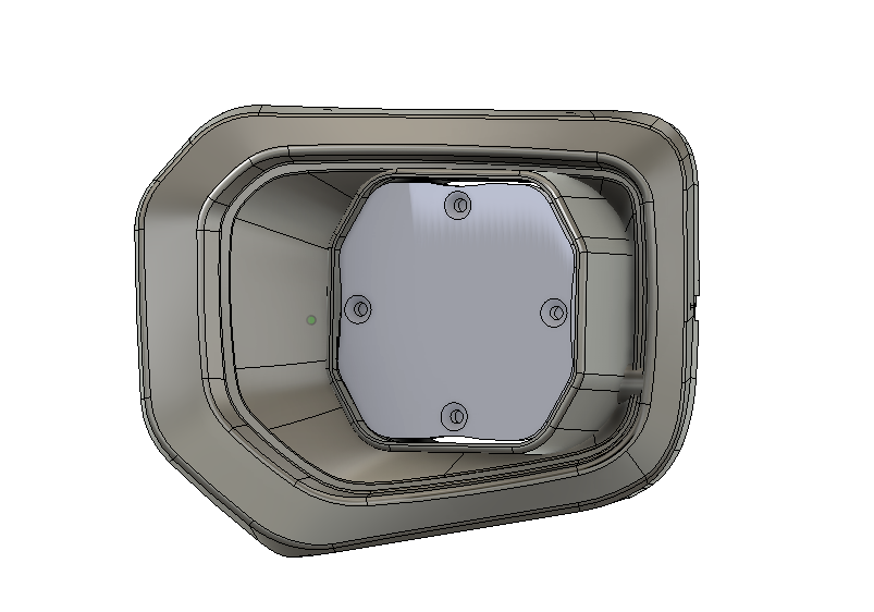 2016 - 2023 Tacoma Led vent cover (ASA Black) Baja Designs Squadron 2.0