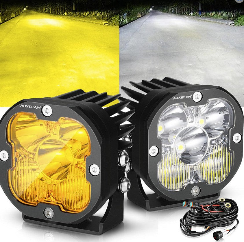 +2023 Colorado ZR2 Foglight conversion + Auxbeam XP Ultra Combo 9600 LM (Matte Black)
