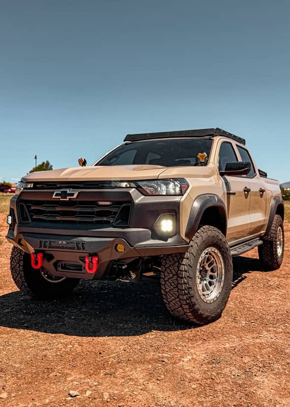 +2024 Colorado LT/Trailboss/Z71 vent cover (ASA Matte Black) + SS3 SAE/DOT Sport LED Pod