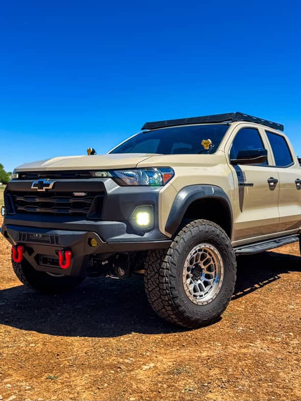 +2024 Colorado LT/Trailboss/Z71 vent cover (ASA Matte Black) + SS3 SAE/DOT Sport LED Pod