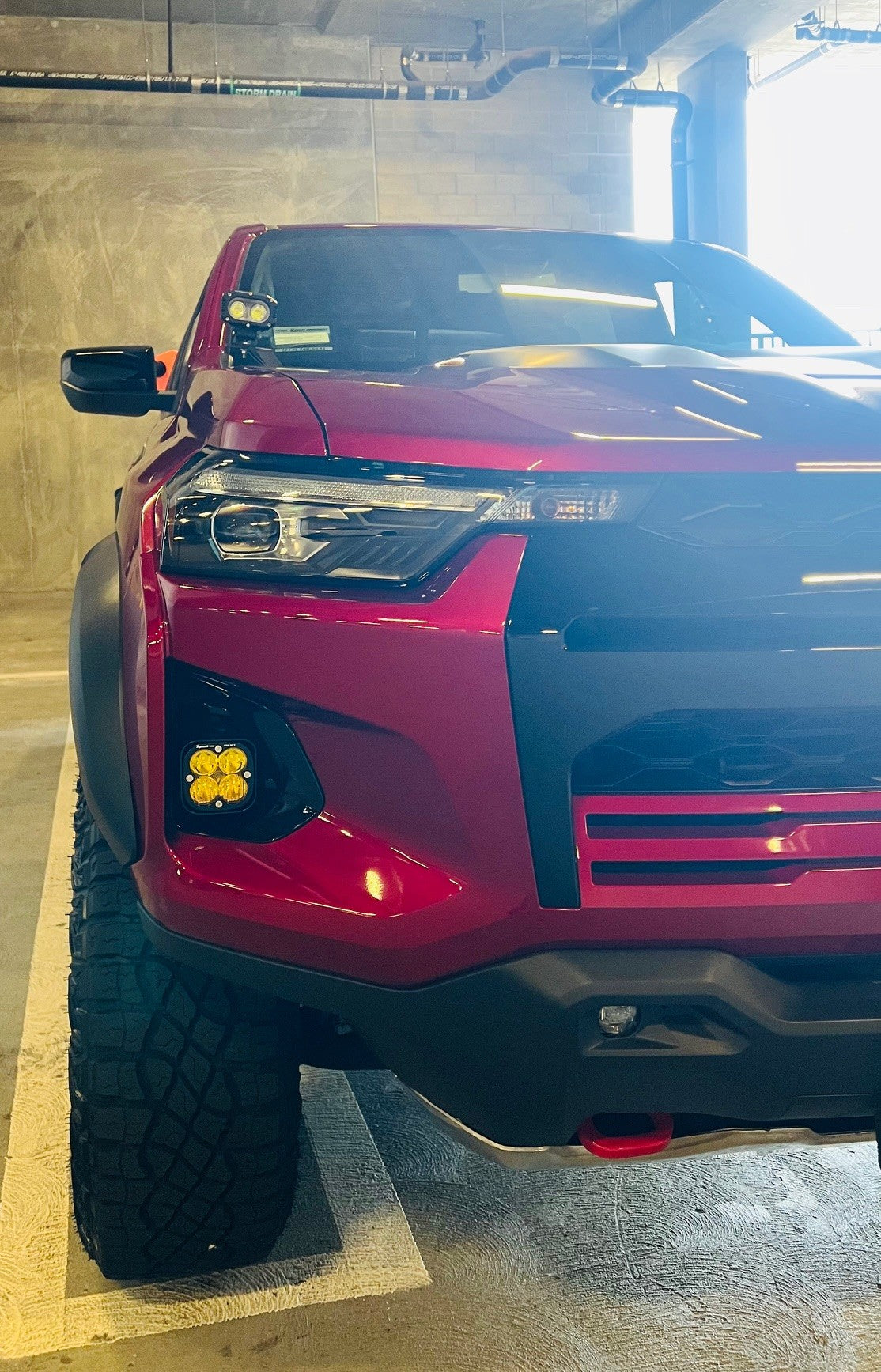 +2023 Colorado ZR2 Foglight conversion (Fits Baja design Squadron Sport)(Gloss Black)