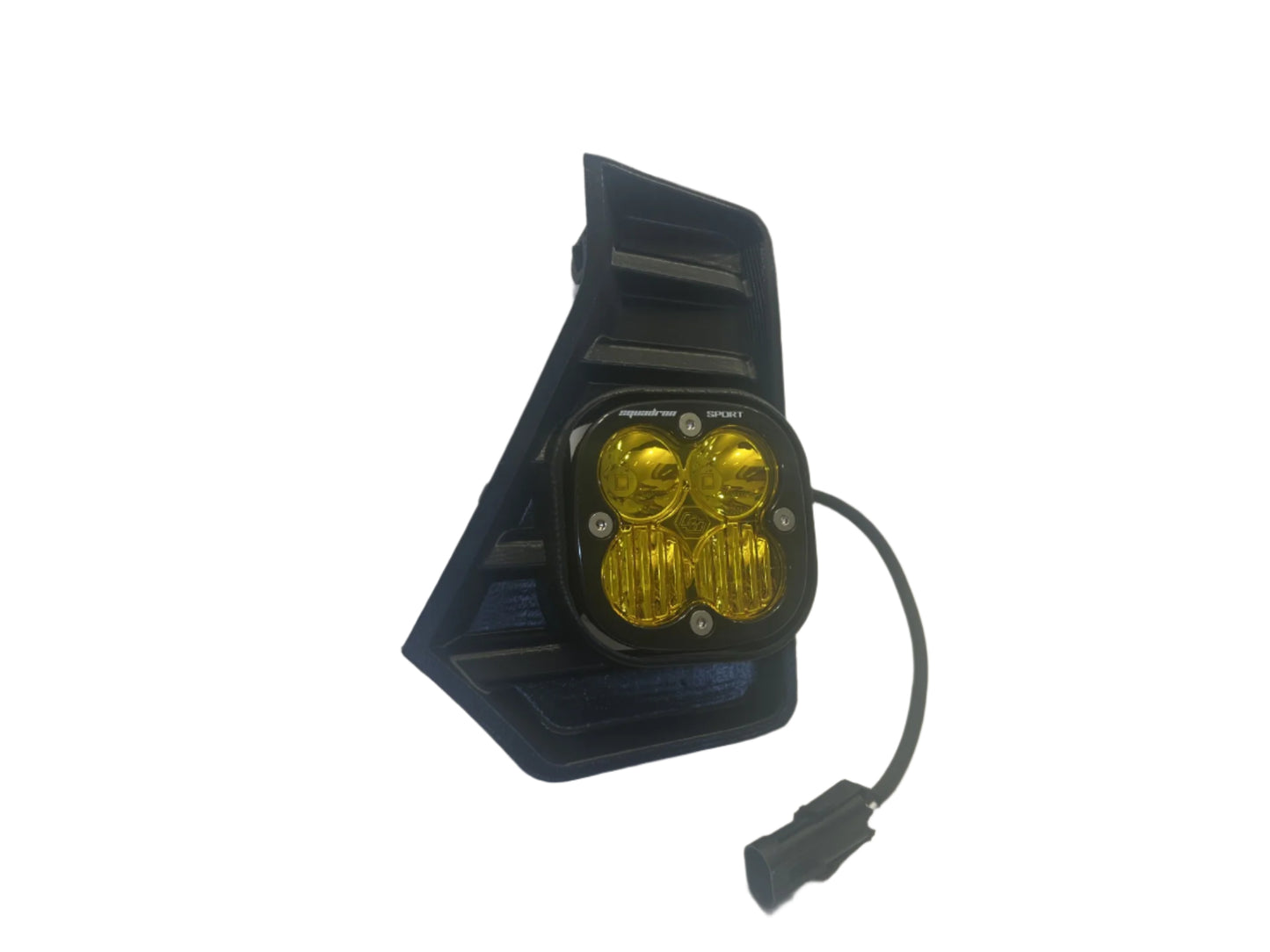 +2024 Tacoma Led vent cover (ASA Matte Black) + Squadron Pro Black LED Auxiliary Light Pod Pair