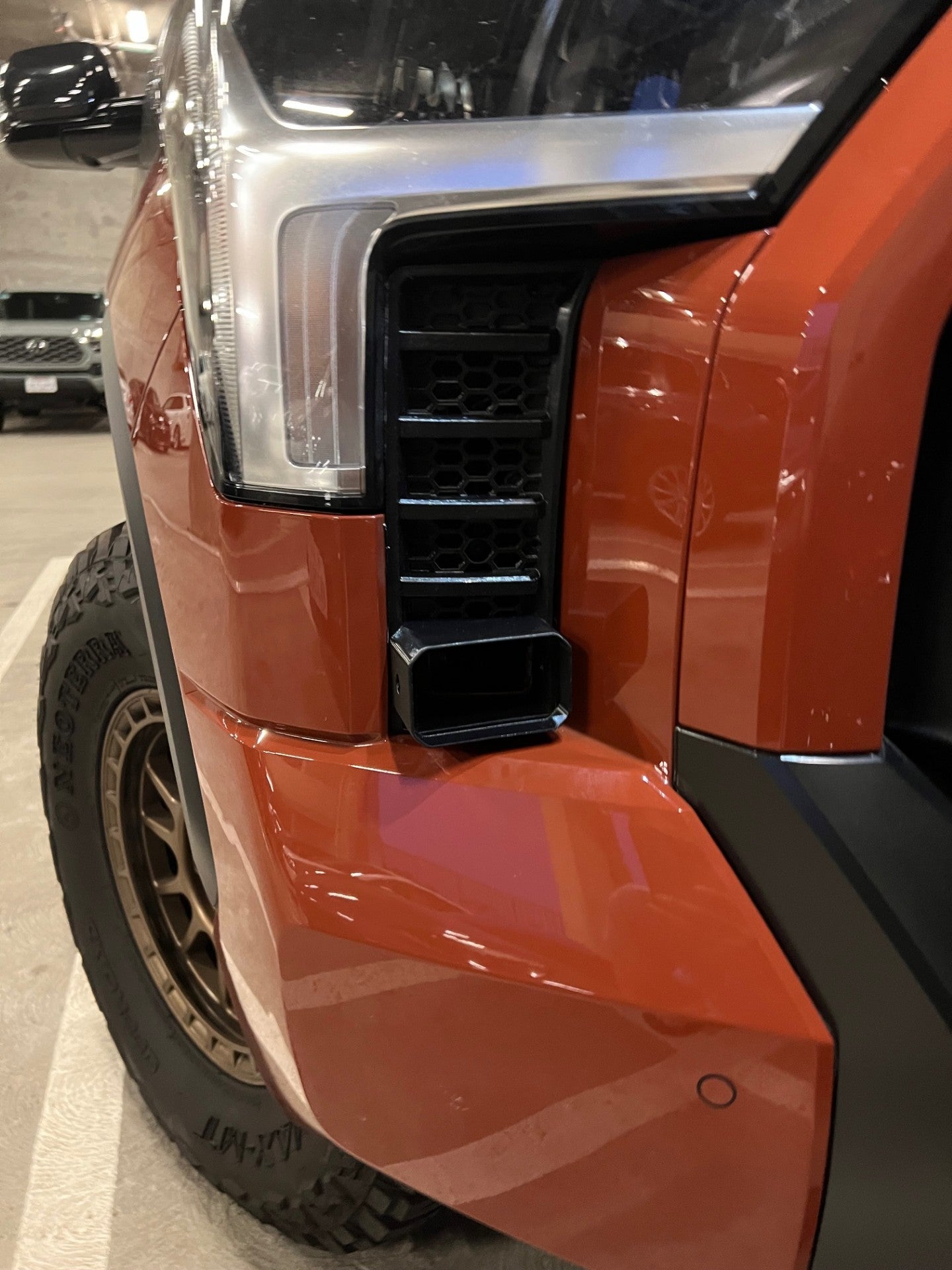 +2022 Toyota Tundra Led vent cover (ASA Matte Black) Diode Dynamics C2.0
