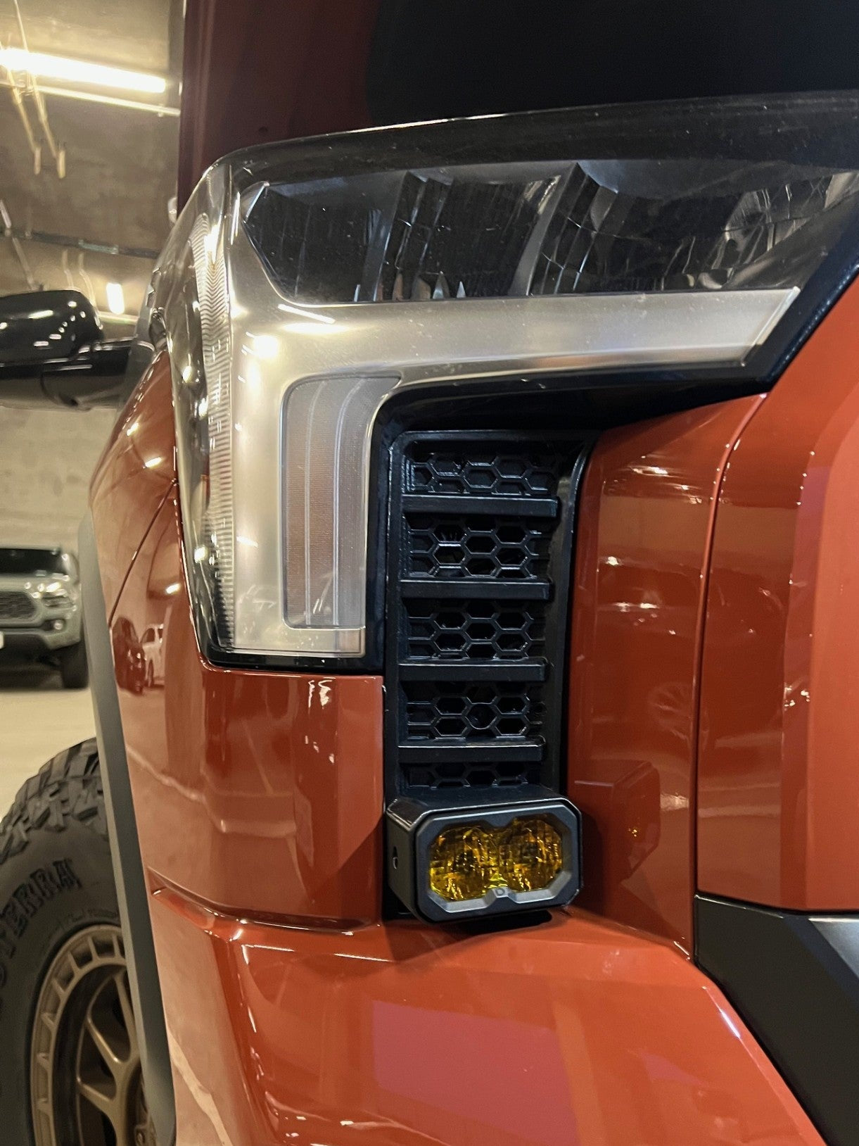 +2022 Toyota Tundra Led vent cover (ASA Matte Black) Diode Dynamics C2.0