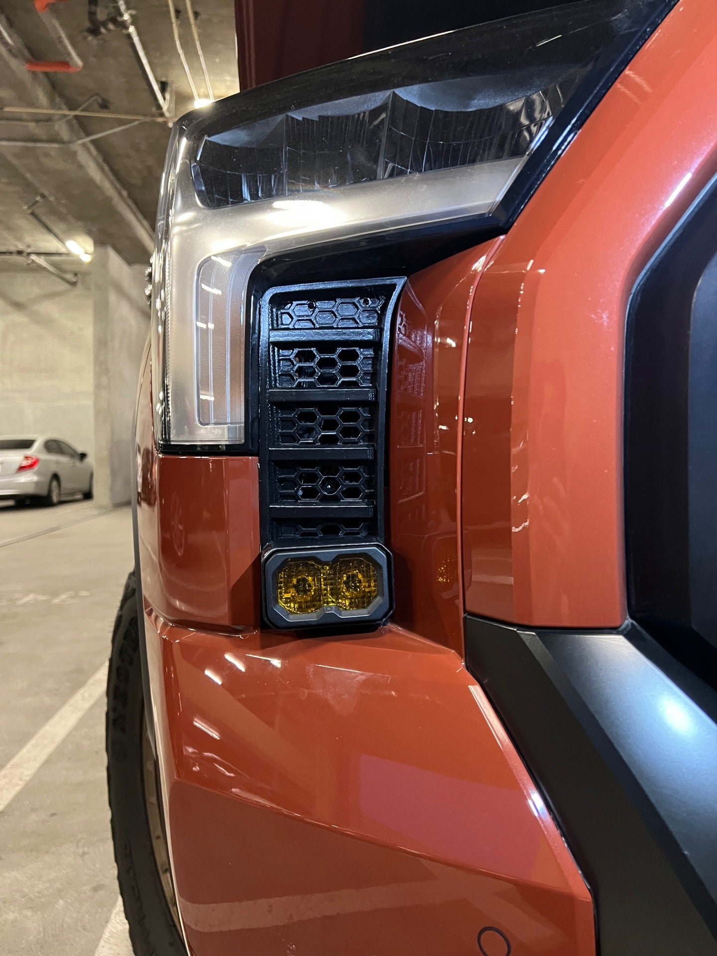 +2022 Toyota Tundra Led vent cover (ASA Matte Black) Diode Dynamics C2.0