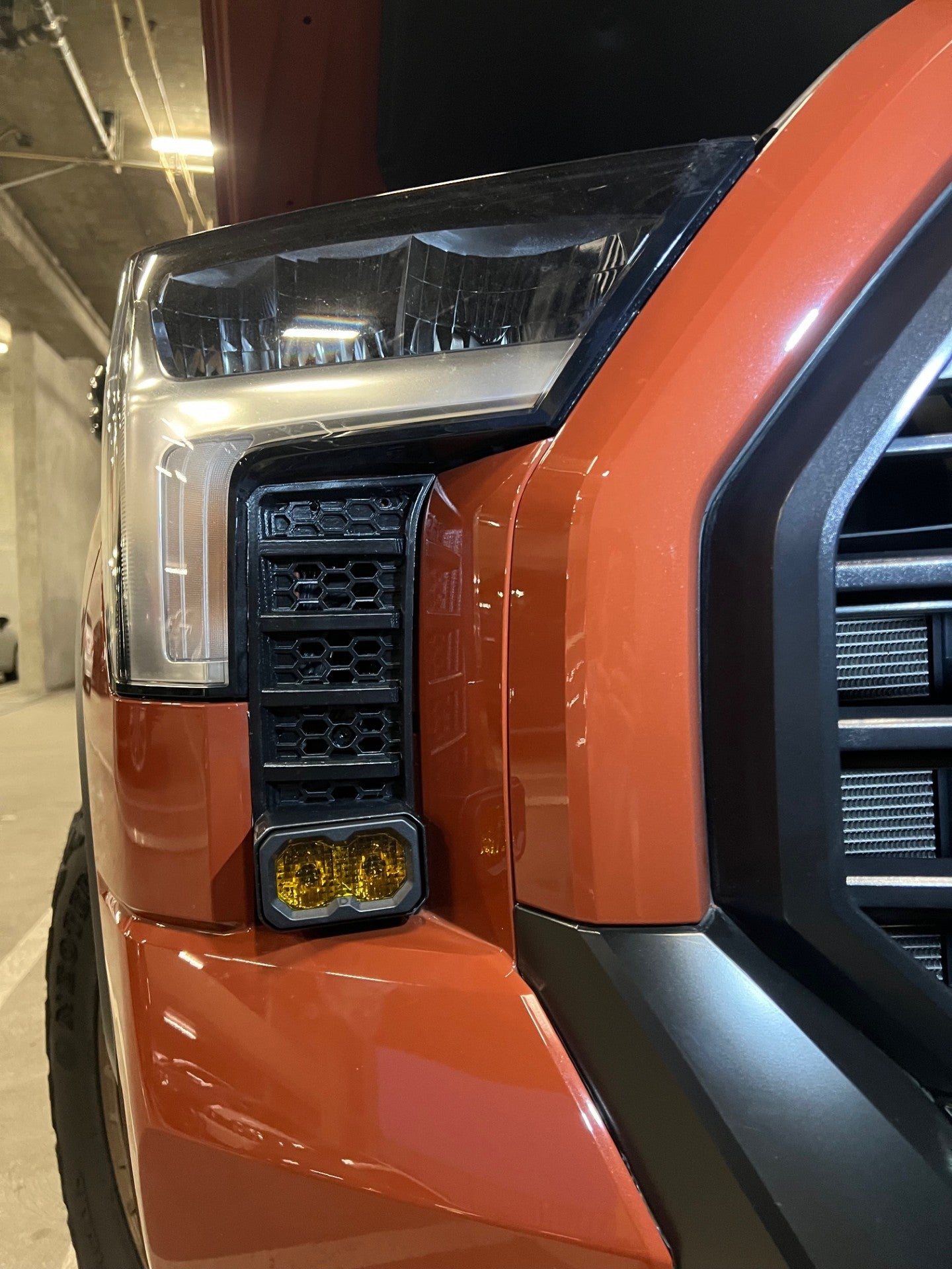 +2022 Toyota Tundra Led vent cover (ASA Matte Black) Diode Dynamics C2.0