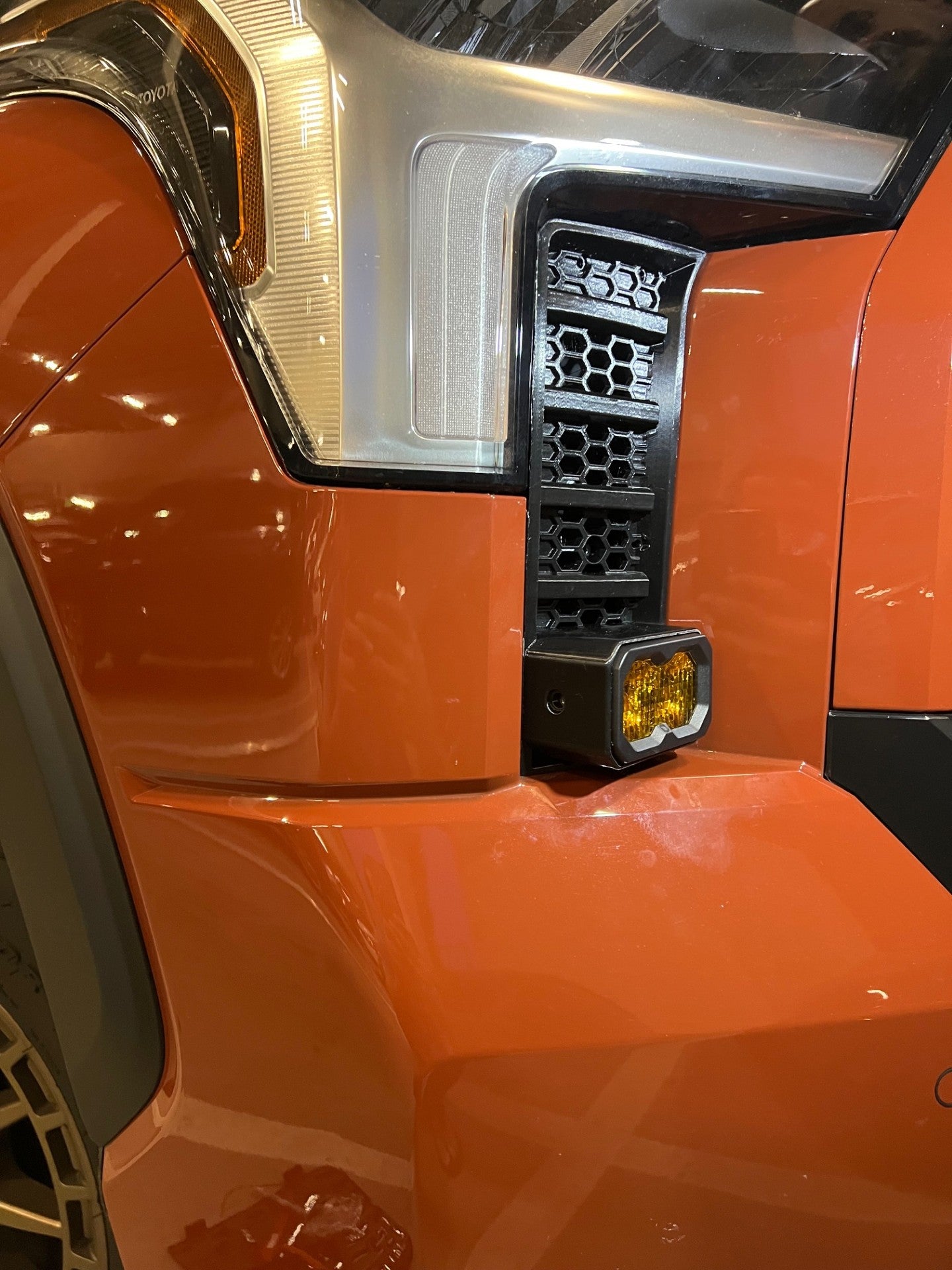 +2022 Toyota Tundra Led vent cover (ASA Matte Black) Diode Dynamics C2.0
