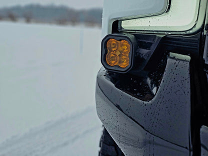 +2022 Silverado ZR2 Led vent cover (ASA Matte Black) + Diode Dynamics SS3 Sport