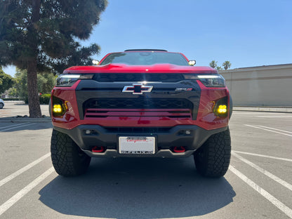 +2023 Colorado ZR2 Foglight conversion (Matte Black) + Diode Dynamics SS3 SAE Sport LED Pod