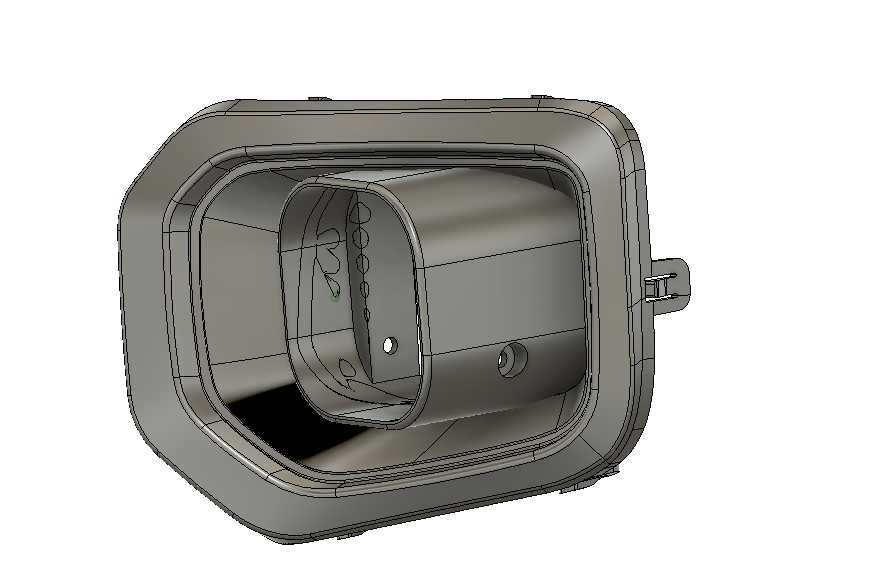 2016 - 2023 Tacoma Led vent cover (ASA Matte Black) Baja Designs Squadron Sport 1.0
