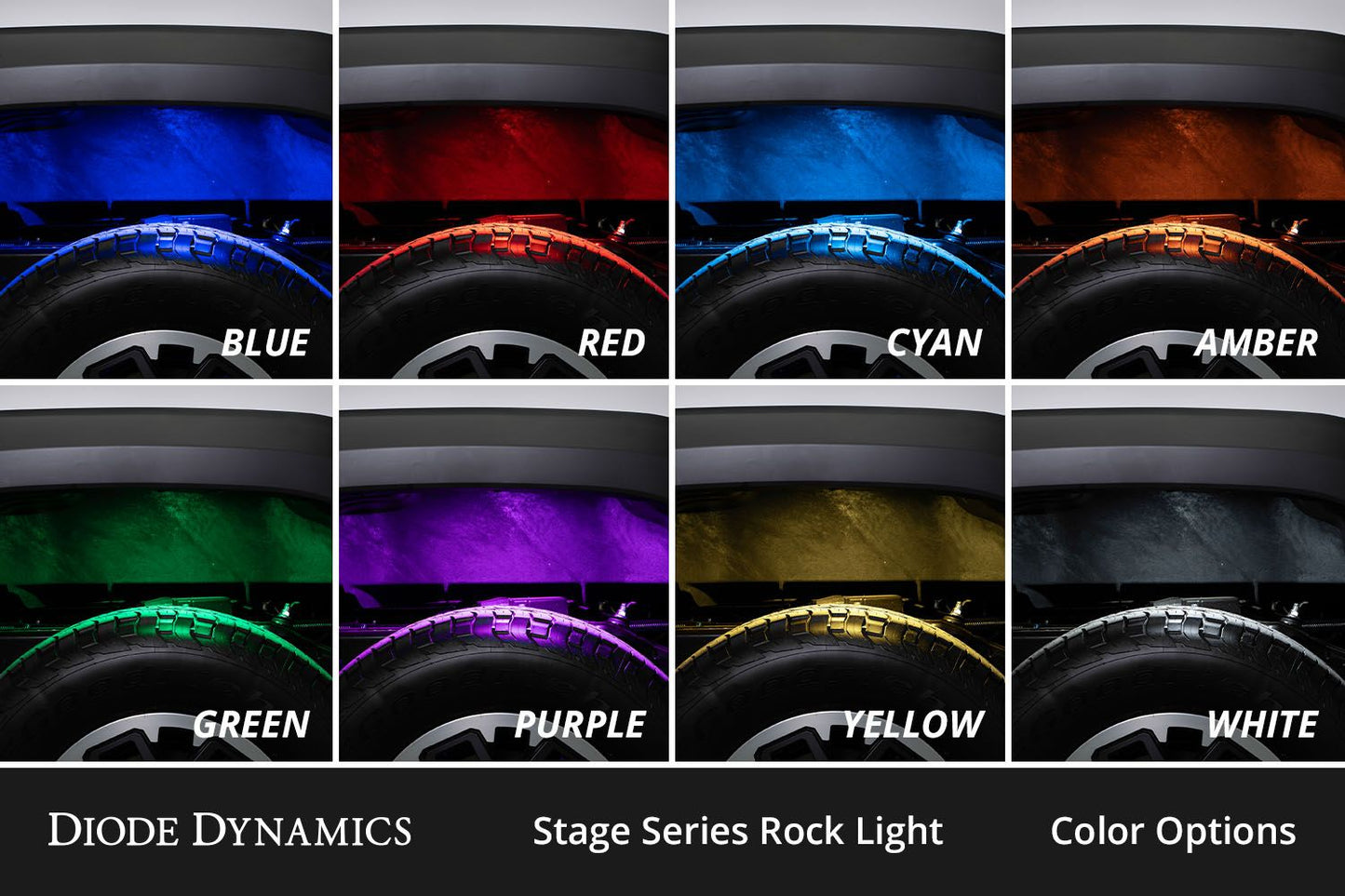 +2024 Colorado/Canyon Mirror Puddle light Diode Dynamics + Rock lights pair RGB