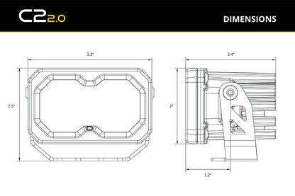 C2 2.0 SAE/DOT PRO Standard LED Pod (pair)