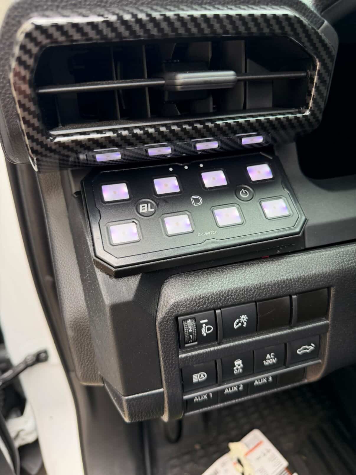 +2024 Tacoma/4Runner Switch panel mount (fit Diode Dynamics D-Switch)