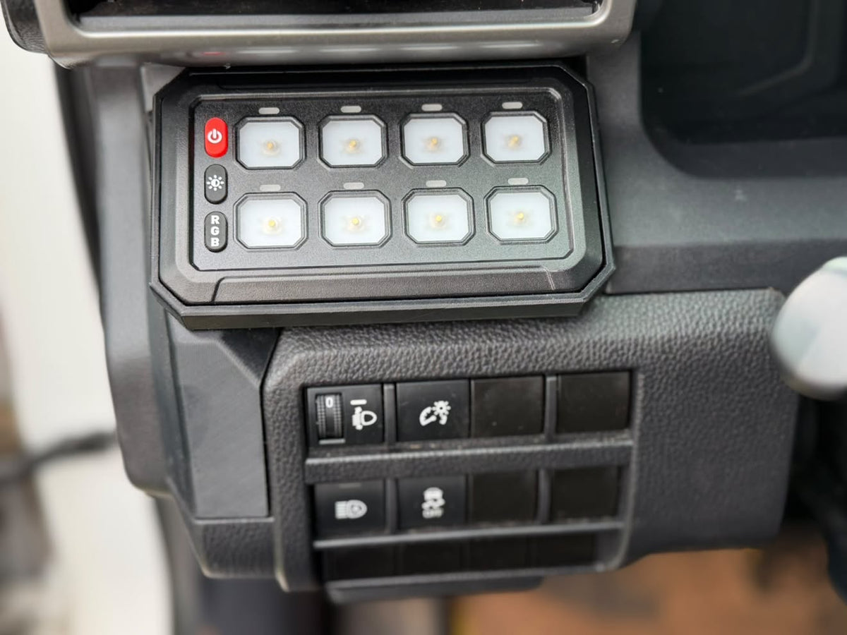 +2024 Tacoma/4Runner Switch panel mount (fit Cavalier Lighting 8 gang)