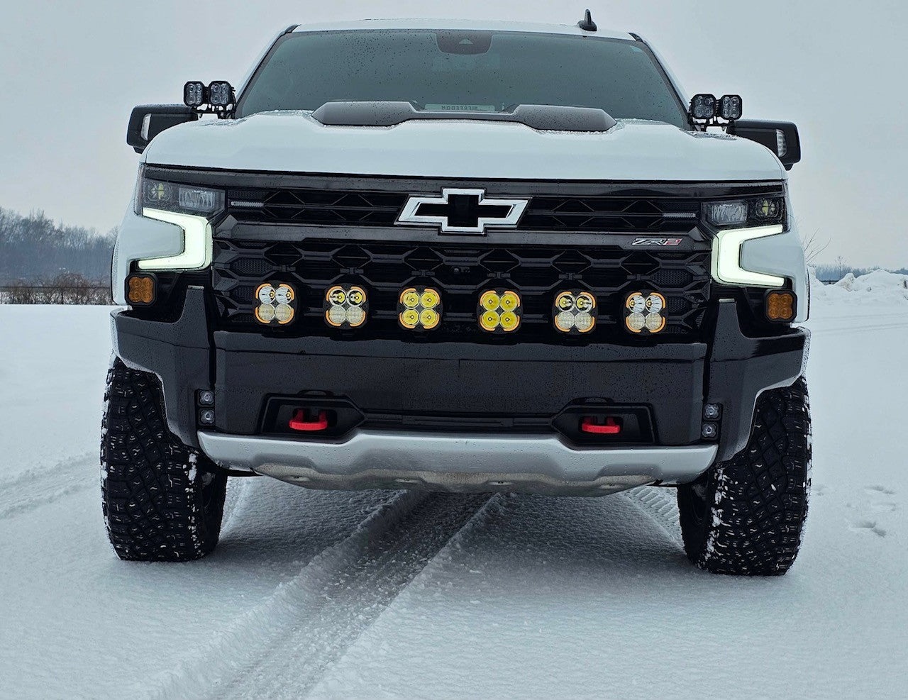 +2022 Silverado ZR2 Led vent cover (ASA Matte Black) + Diode Dynamics SS3 Sport