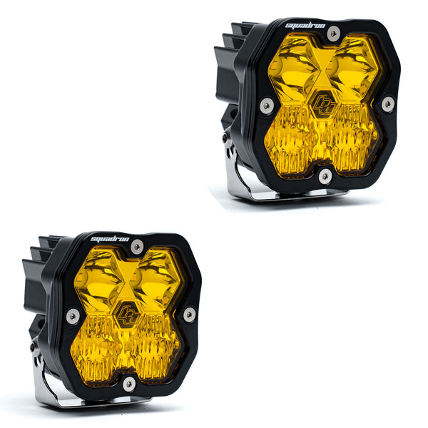 +2024 Tacoma Led vent cover (ASA Matte Black) + Squadron Sport 2.0 Black LED Auxiliary Light Pod Pair