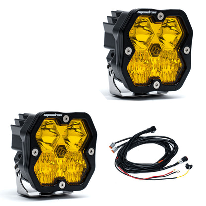 +2024 Tacoma Led vent cover (ASA Matte Black) + Squadron Sport 2.0 Black LED Auxiliary Light Pod Pair