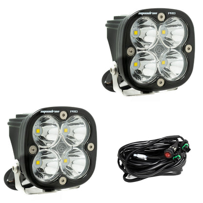 +2024 Tacoma Led vent cover (ASA Matte Black) + Squadron Pro Black LED Auxiliary Light Pod Pair