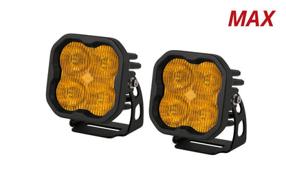 +2024 Tacoma DD SS3 Led vent cover (Matte Black) + DD SS3 MAX Led Pod pair