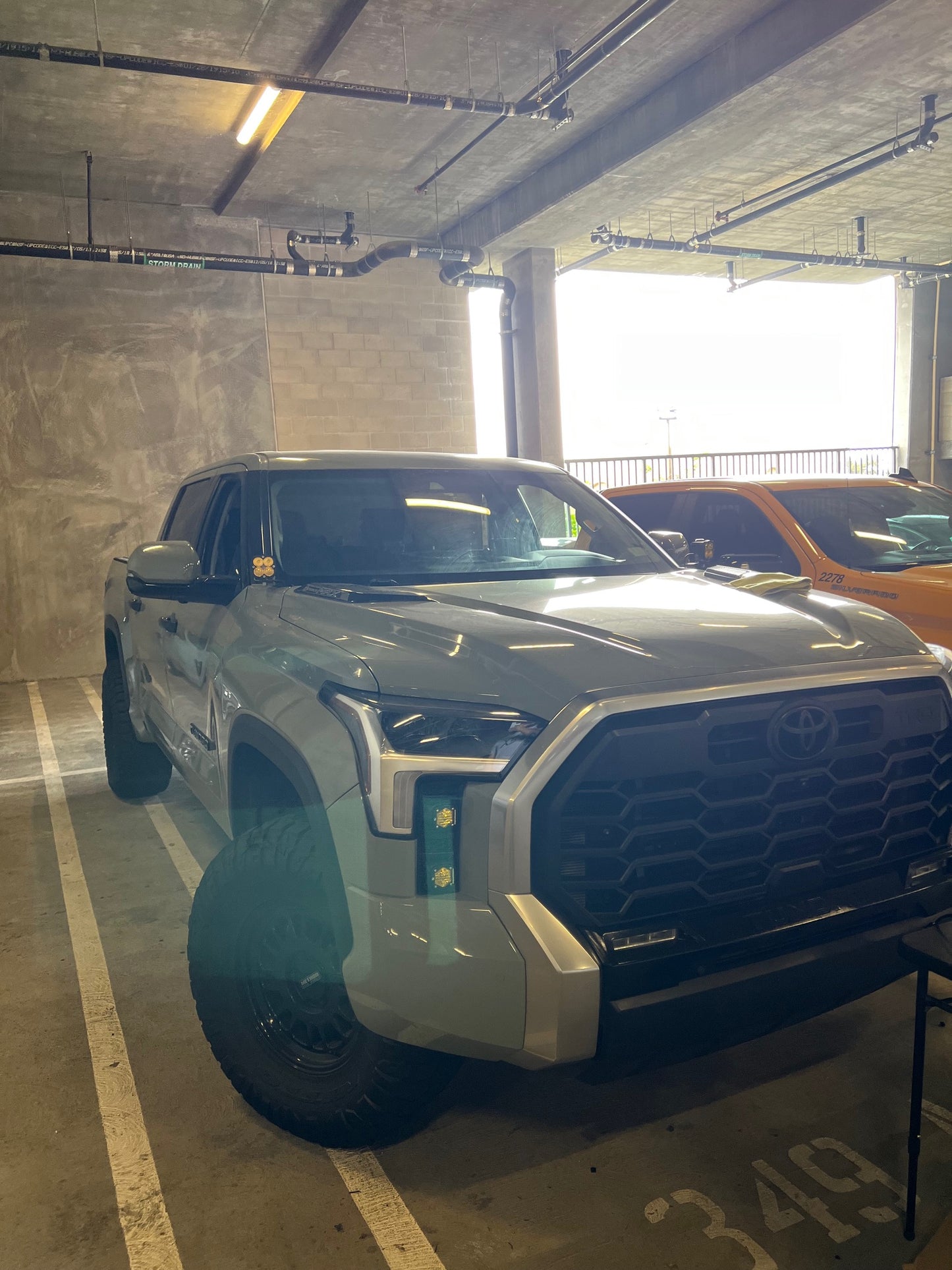 +2022 Toyota Tundra Led vent cover (ASA Matte Black) Baja Designs S1 Double