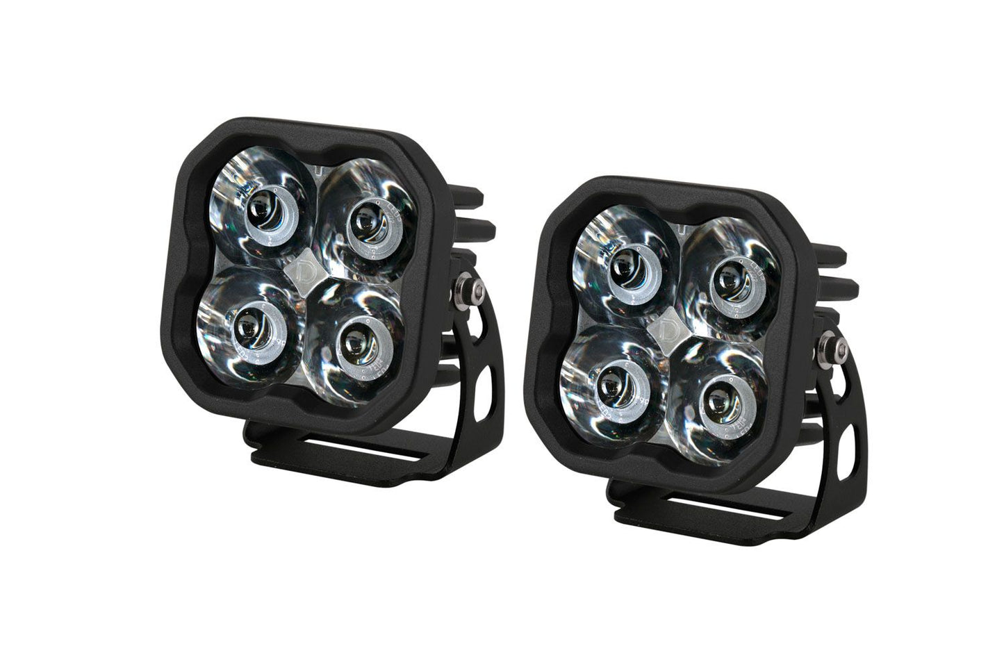 +2024 Tacoma DD SS3 Led vent cover (Matte Black) + DD SS3 MAX Led Pod pair
