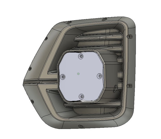 +2024 Colorado LT/TrailBoss Baja Designs Squadron 2.0 Led vent cover (ASA Matte Black)