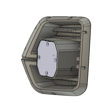 +2024 Colorado LT/TrailBoss vent cover (ASA Matte Black) + Squadron Pro 2.0 Black LED Auxiliary Light Pod Pair