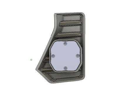 +2024 Tacoma Led vent cover (ASA Matte Black) + Squadron Sport 2.0 Black LED Auxiliary Light Pod Pair