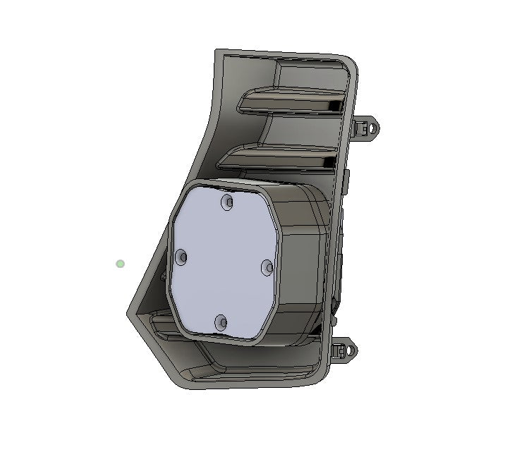 +2024 Tacoma Led vent cover (ASA Matte Black) + Squadron Sport 2.0 Black LED Auxiliary Light Pod Pair