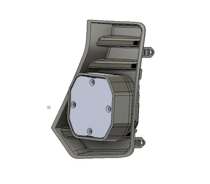 +2024 Tacoma Led vent cover (ASA Matte Black) + Squadron Sport 2.0 Black LED Auxiliary Light Pod Pair