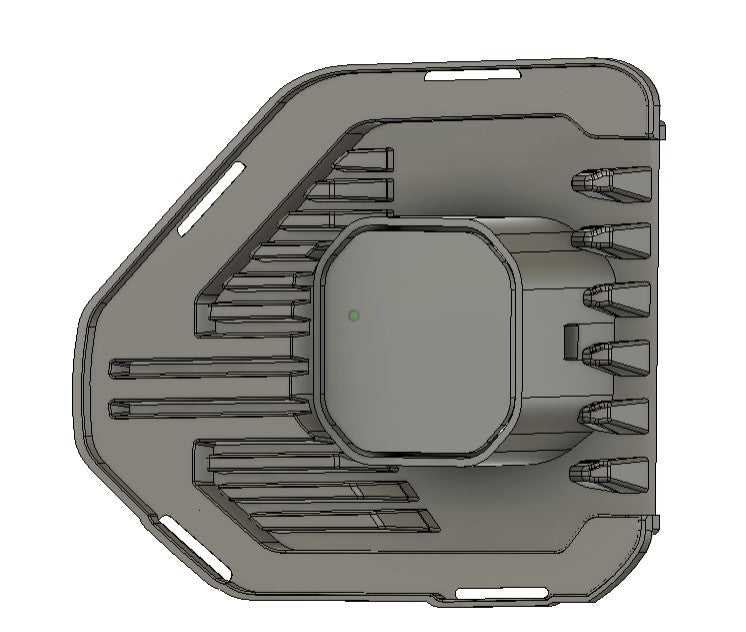 2019-2022 GMC Sierra 1500 DDSS3 Led vent cover (ASA Matte Black)