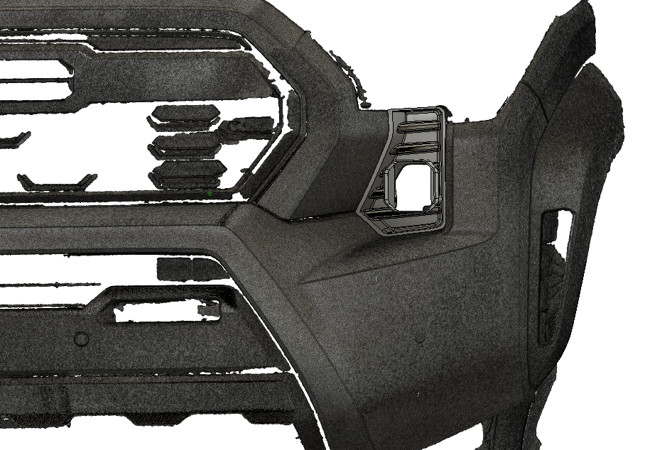 +2024 Tacoma Auxbeam XP-Ultra 3 in Led vent cover (ASA Matte Black)