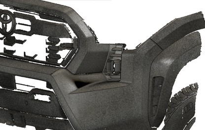 +2024 Tacoma Auxbeam XP-Ultra 3 in Led vent cover (ASA Matte Black)