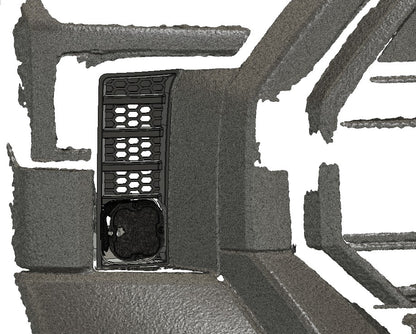 +2022 Toyota Tundra Led vent cover (ASA Matte Black) + Baja Designs Squadron SAE