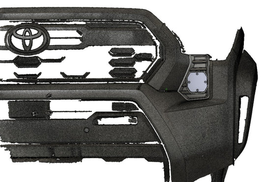 +2024 Tacoma Baja Designs Squadron 2.0 Led vent cover (ASA Matte Black)