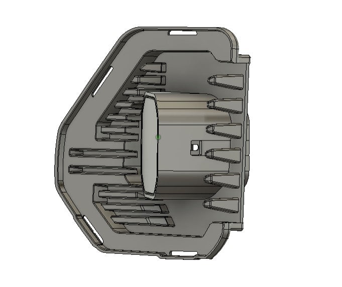 2019-2022 GMC Sierra 1500 vent cover (ASA Matte Black) + SS3 SAE/DOT PRO LED Pod