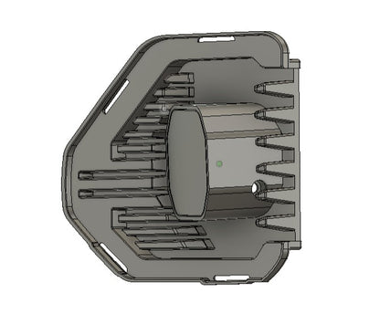 2019-2022 GMC Sierra 1500 vent cover (ASA Matte Black) + Squadron SAE LED Auxiliary Light Pod Pair