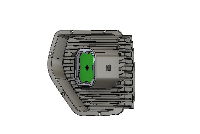 2019-2022 GMC Sierra 1500 SLE DDSS3 Led vent cover (ASA Matte Black)