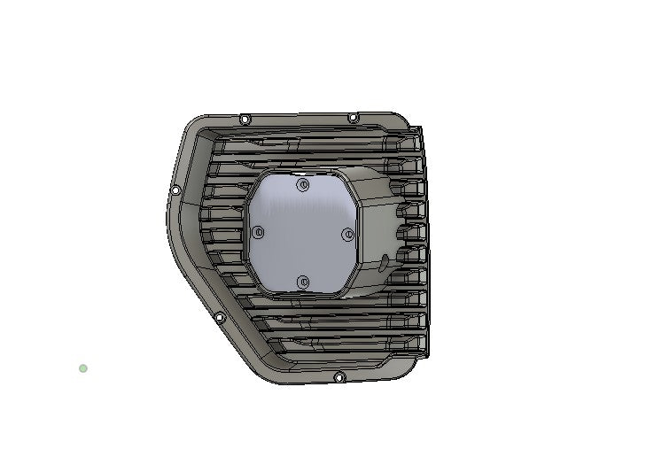 2019-2022 GMC Sierra 1500 SLE Led vent cover (ASA Matte Black) + Baja Designs Squadron PRO 2.0
