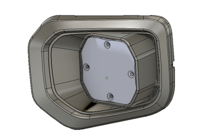 2016 - 2023 Tacoma Led vent cover (ASA Black) Baja Designs Squadron 2.0