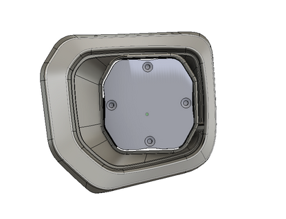 2016 - 2023 Tacoma Led vent cover (ASA Black) Baja Designs Squadron 2.0