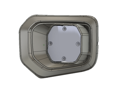 2016 - 2023 Tacoma Led vent cover (ASA Black) Baja Designs Squadron 2.0