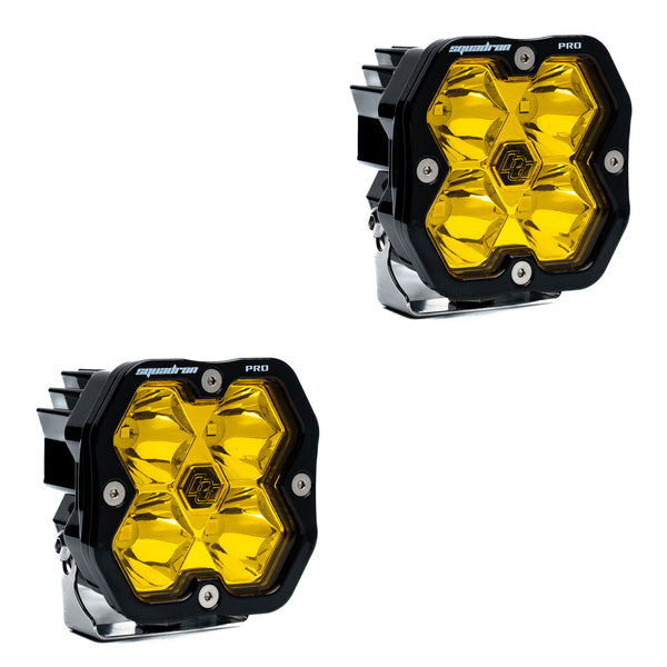 2019-2022 GMC Sierra 1500 Led vent cover (ASA Matte Black) + Baja Designs Squadron PRO 2.0