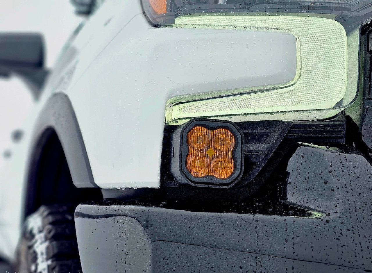 +2022 Silverado ZR2 Led vent cover (ASA Matte Black) + Diode Dynamics SS3 Sport