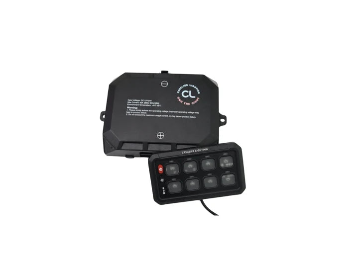 Cavalier Lighting 8 Gang Switch Panel with Bluetooth App