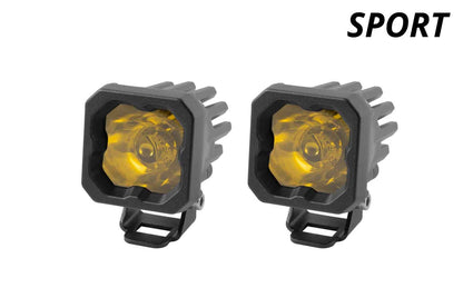 +2024 Tacoma DD SSC1 Led vent cover (Matte Black) + Diode Dynamics SSC1 Sport