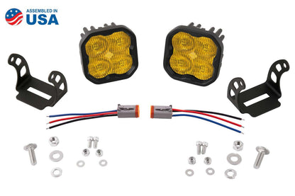 +2024 Tacoma DD SS3 Led vent cover (Matte Black) + DD SS3 Sport Led Pod pair